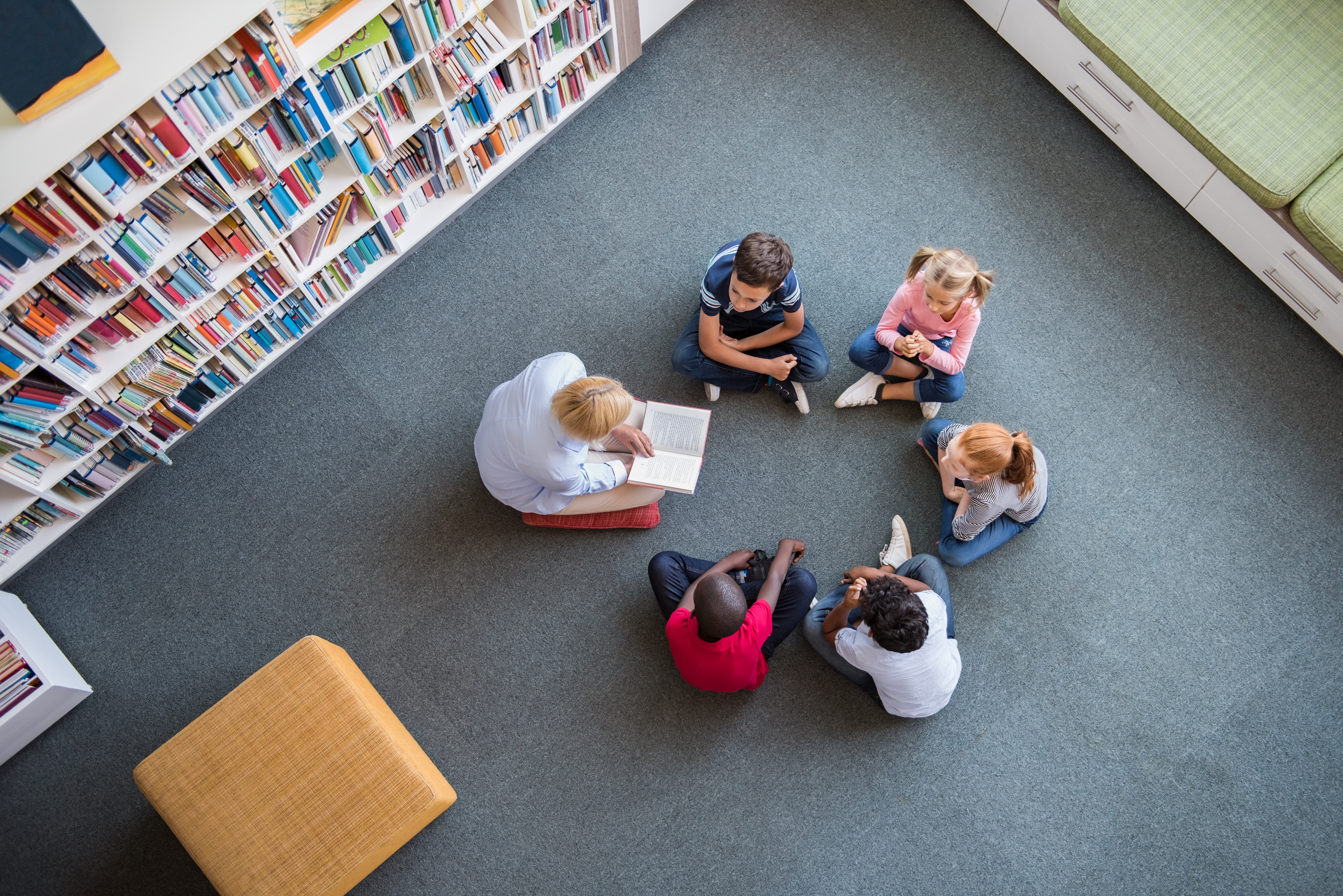 Instructor with students